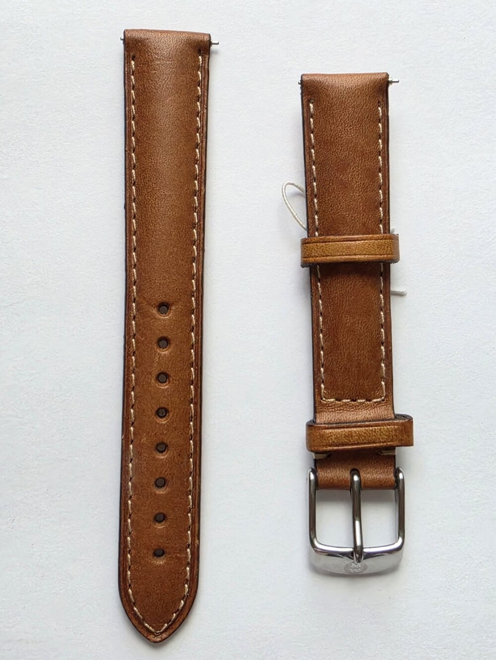 Michele 16mm Saddle Brown Leather Watch Strap, 12-18mm Leather MS16AA270216